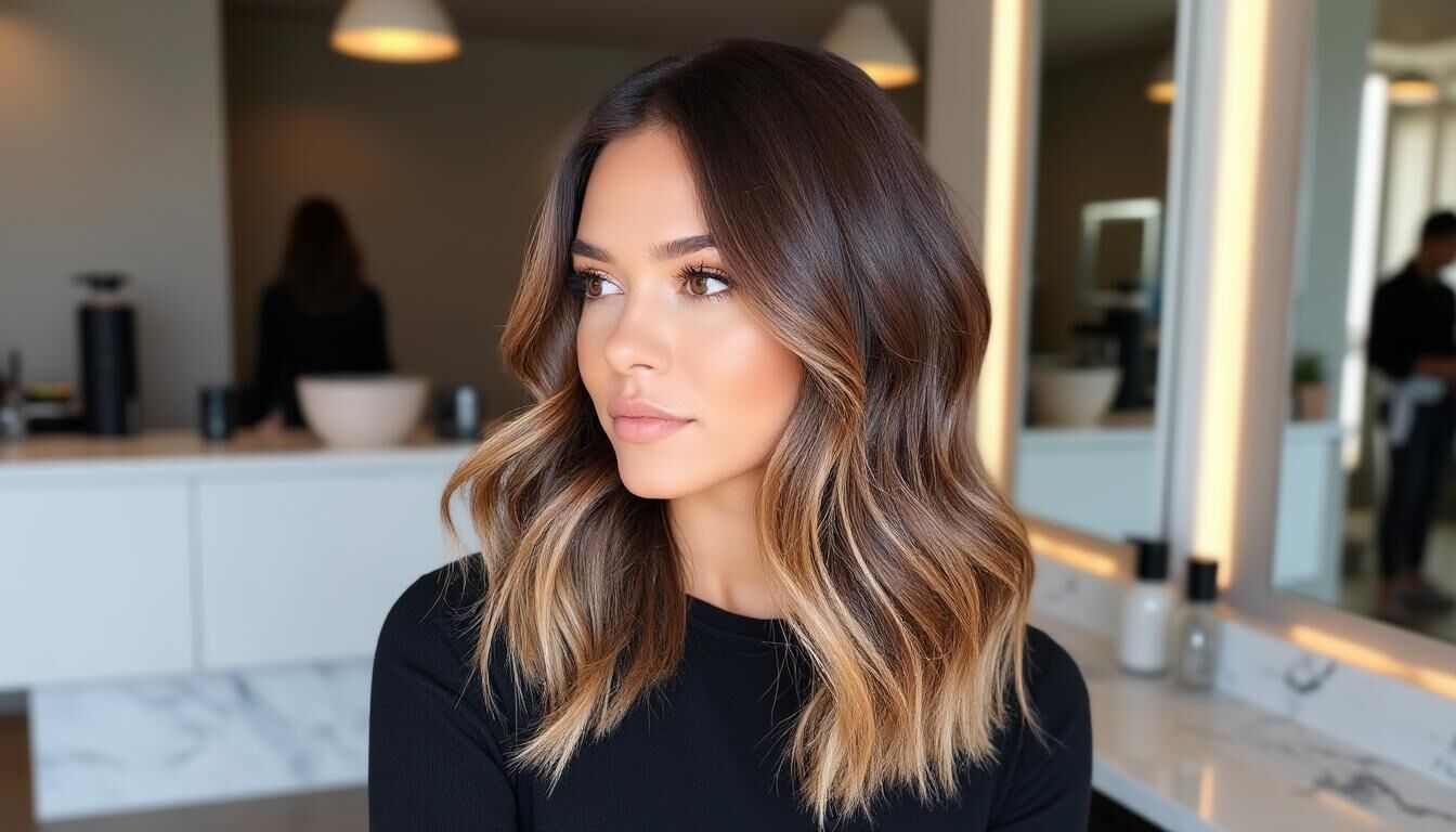 quel balayage pour une brune