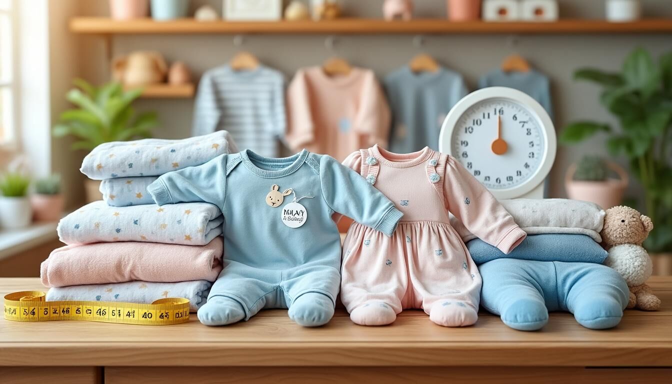 Découvrez nos conseils pratiques pour choisir la taille des vêtements pour bébé en fonction de son âge. Apprenez à prendre les bonnes mesures et à sélectionner des vêtements adaptés pour garantir confort et style à votre petit tout au long de sa croissance.